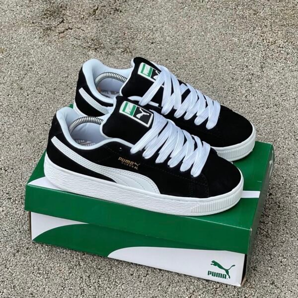 PUMA SUEDE XL NEGRA BLANCA